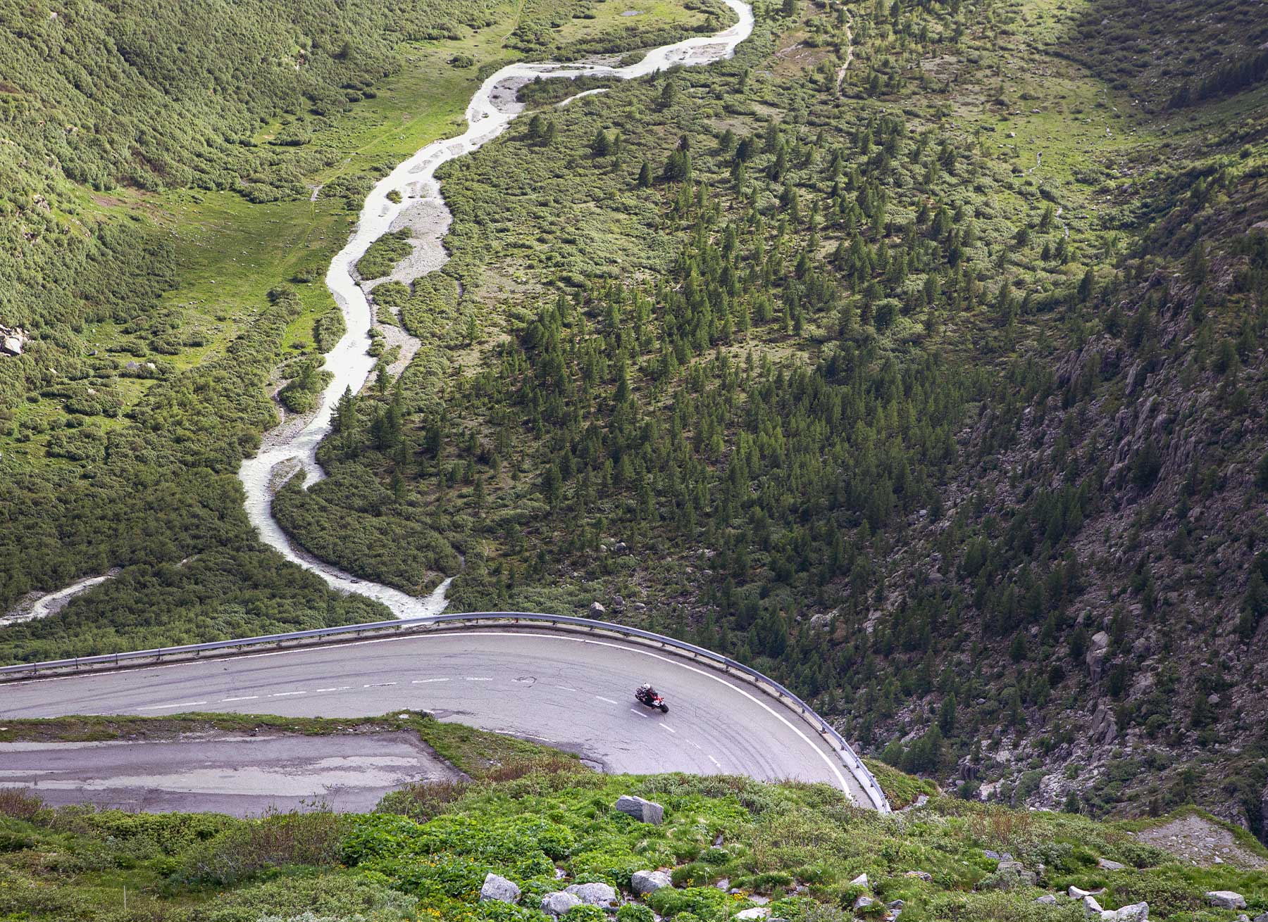Mit dem Motorrad durch die Dolomiten